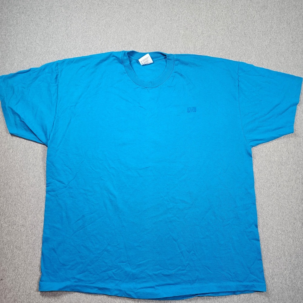 Hanes HP T-Shirt Mens XXL Blue Good 1994 Carnival Picnic Vintage Tech Promo Tee